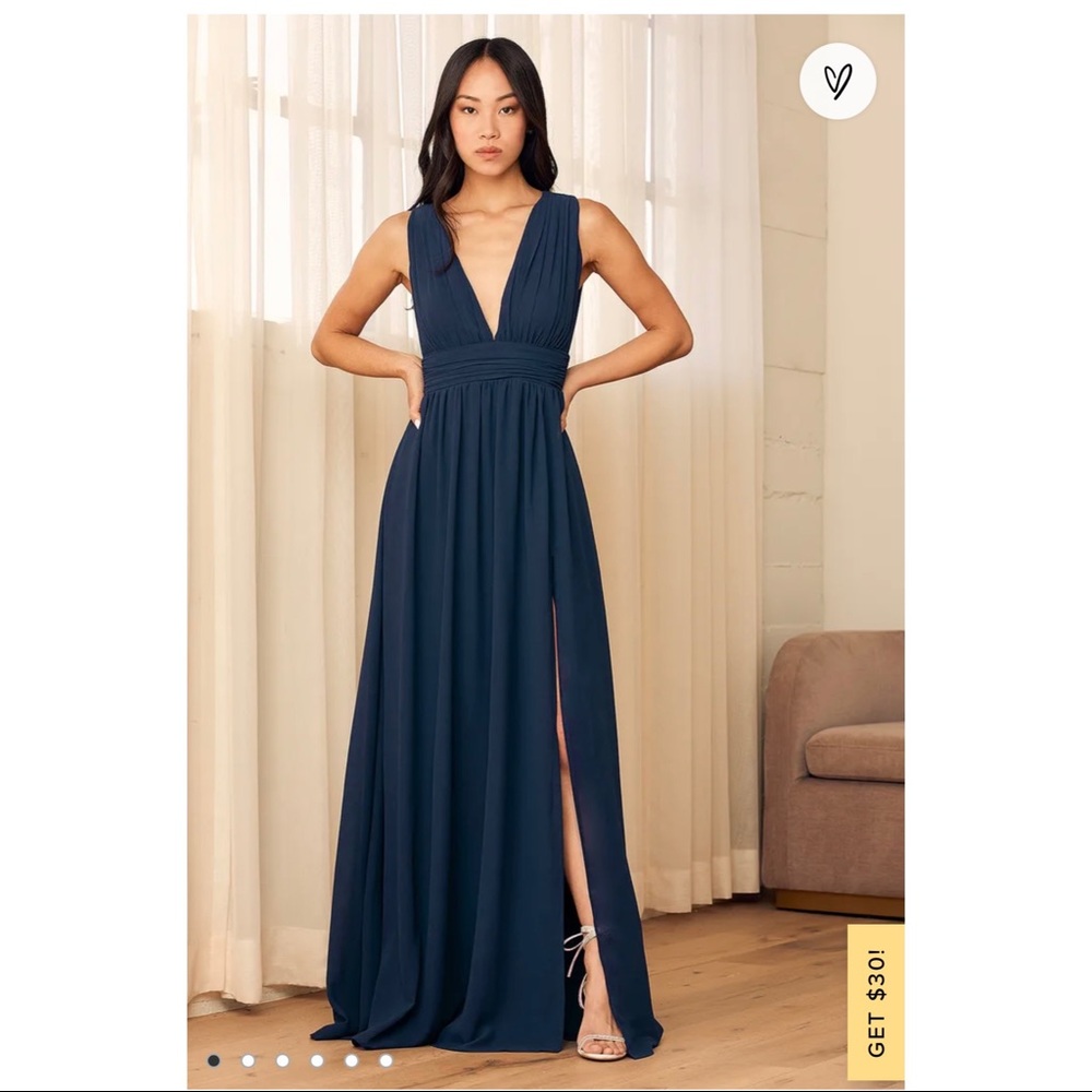 Famous long slit Lulus Dress